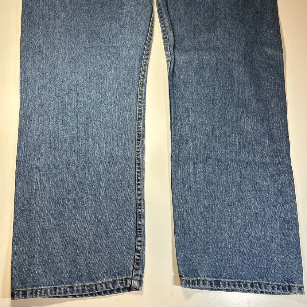 Levi’s 505 Men's Regular Fit Straight Leg Blue Denim Jeans Pants Size 44 x 32